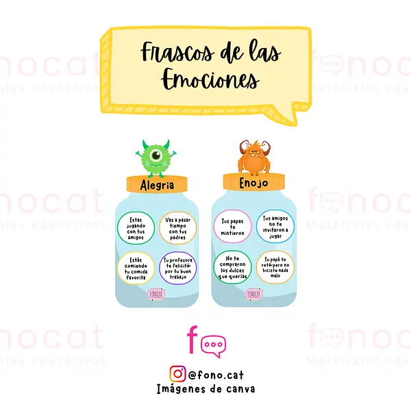 Frascos de las Emociones