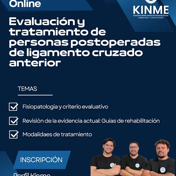 workshop online abordaje de personas con rotura de ligamento cruzado anterior