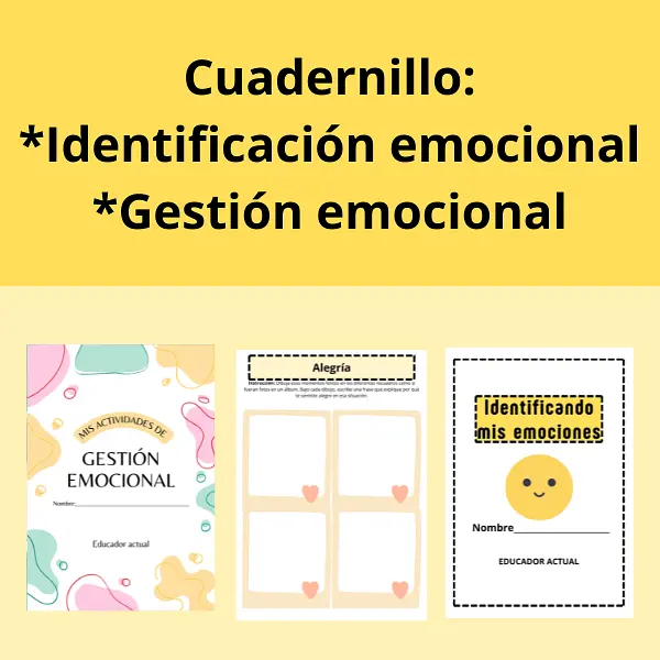 Super pack: 2 Cuadernillos de identificación y gestión emocional