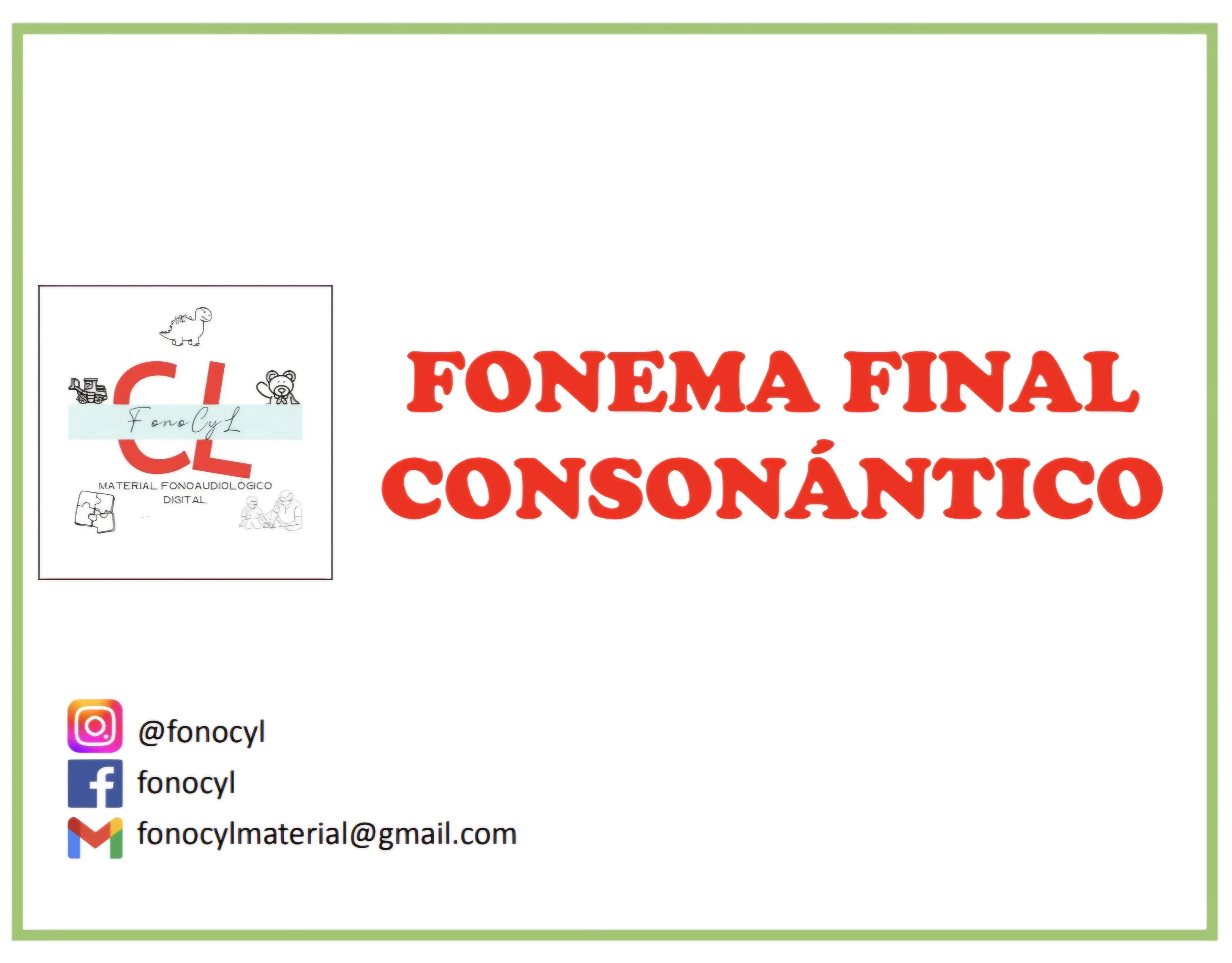 Fonema final