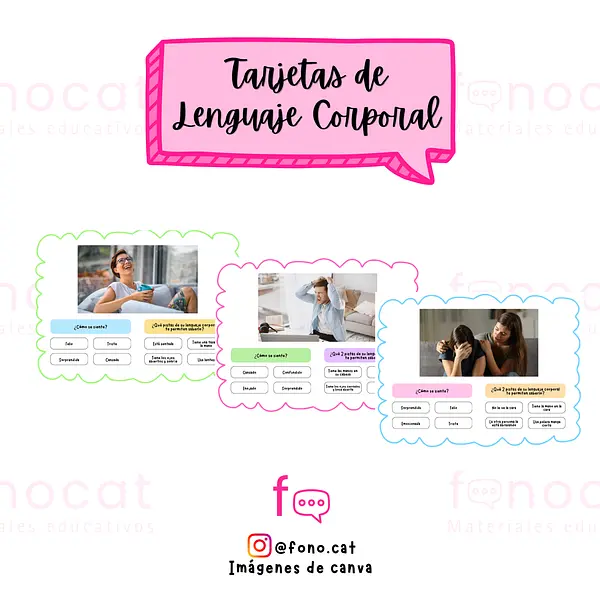 Tarjetas de Lenguaje Corporal