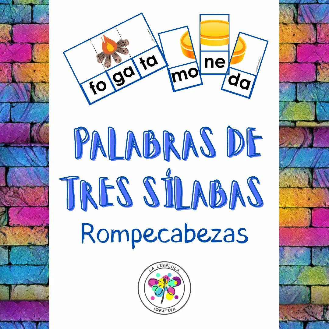 Spanish Puzzle 3 Syllable Words Rompecabezas Palabras 3 Sílabas Vocabulario