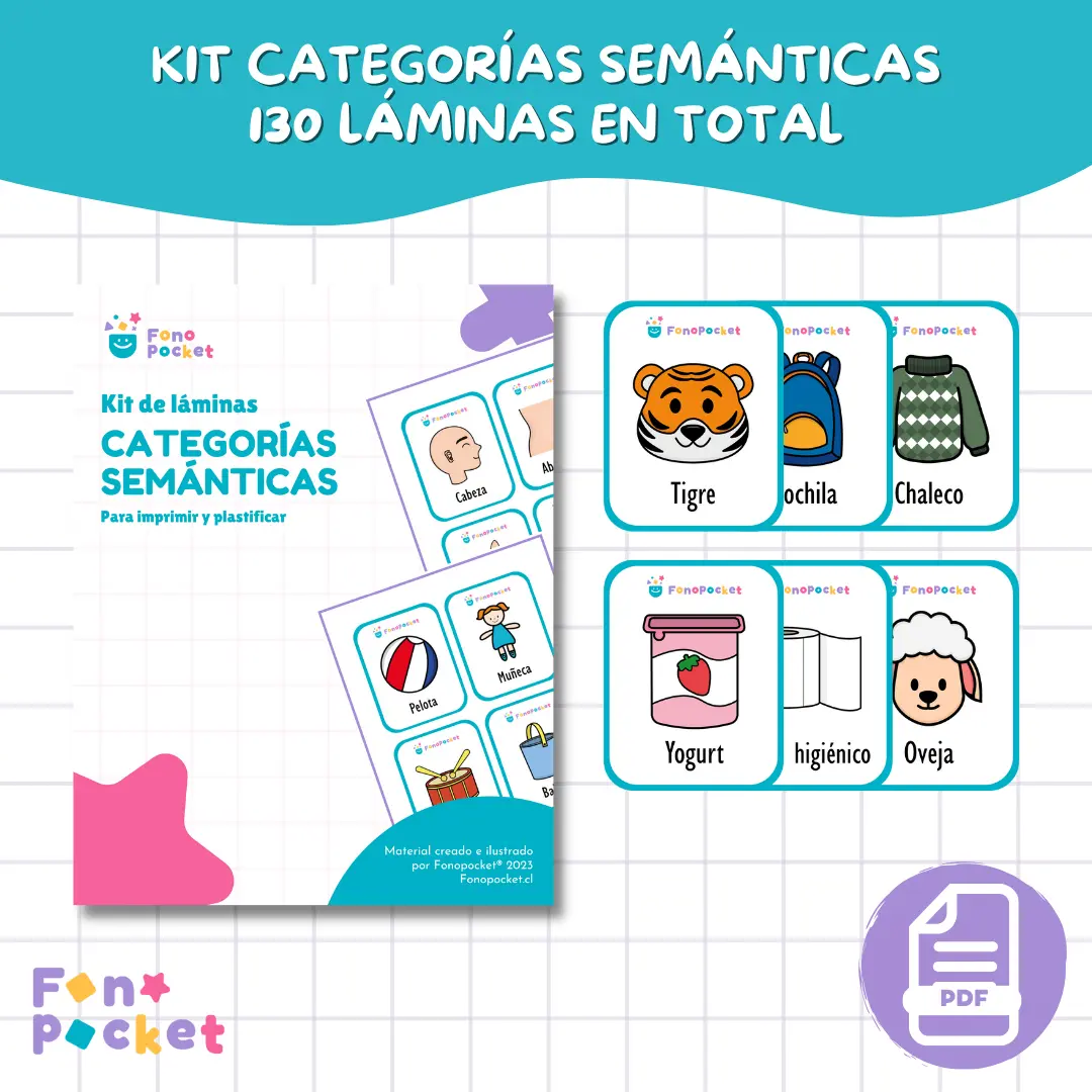 Kit láminas categorías semánticas