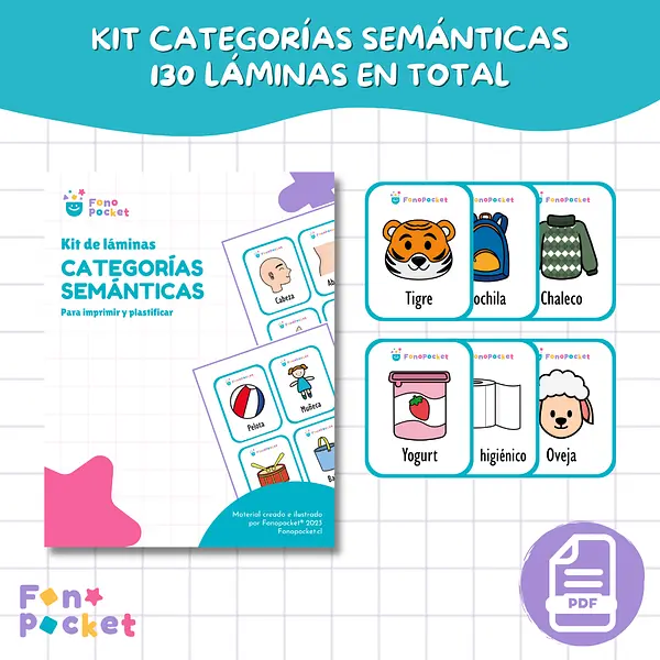 Kit láminas categorías semánticas